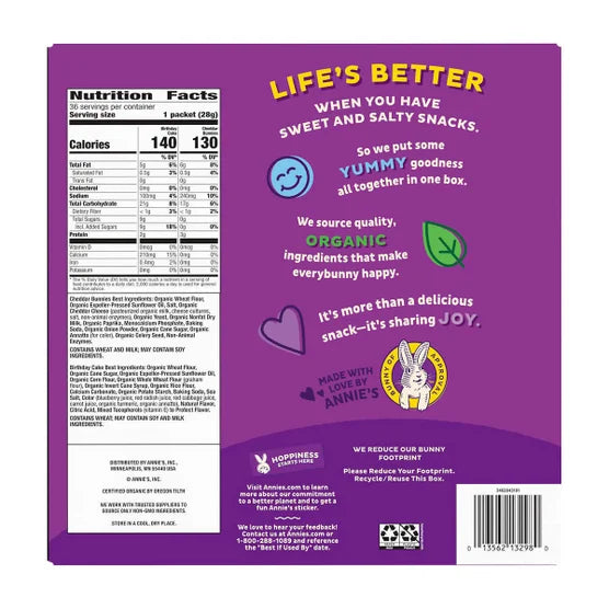 Annie's Organic Bunny Snack Pack