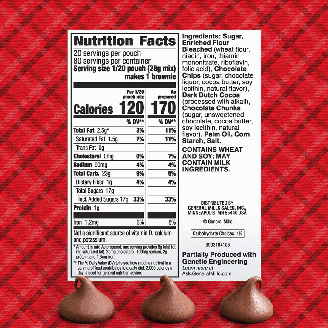 Betty Crocker's Hershey's Triple Chocolate Brownie Mix (20 oz. ea., 4 pk.)