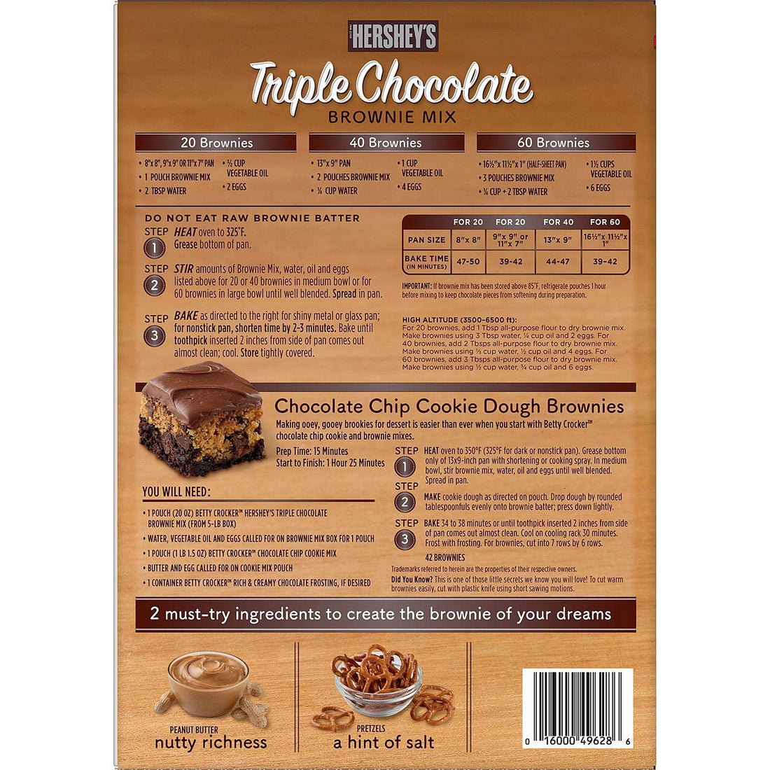 Betty Crocker's Hershey's Triple Chocolate Brownie Mix (20 oz. ea., 4 pk.)