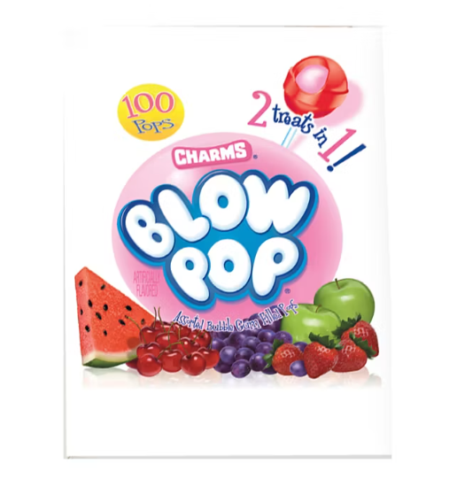 Charms Blow Pop Assorted, 100 ct.