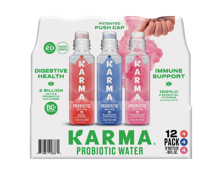 Karma Probiotic Water Variety Pack 18 oz., 12 pk.