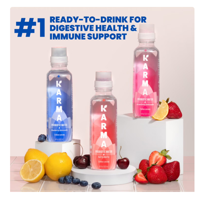 Karma Probiotic Water Variety Pack 18 oz., 12 pk.